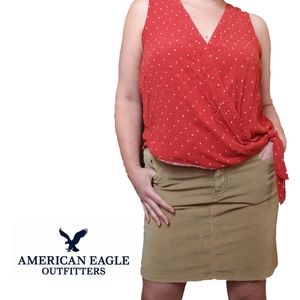 AE Light Brown Skirt with Stretch Fabric